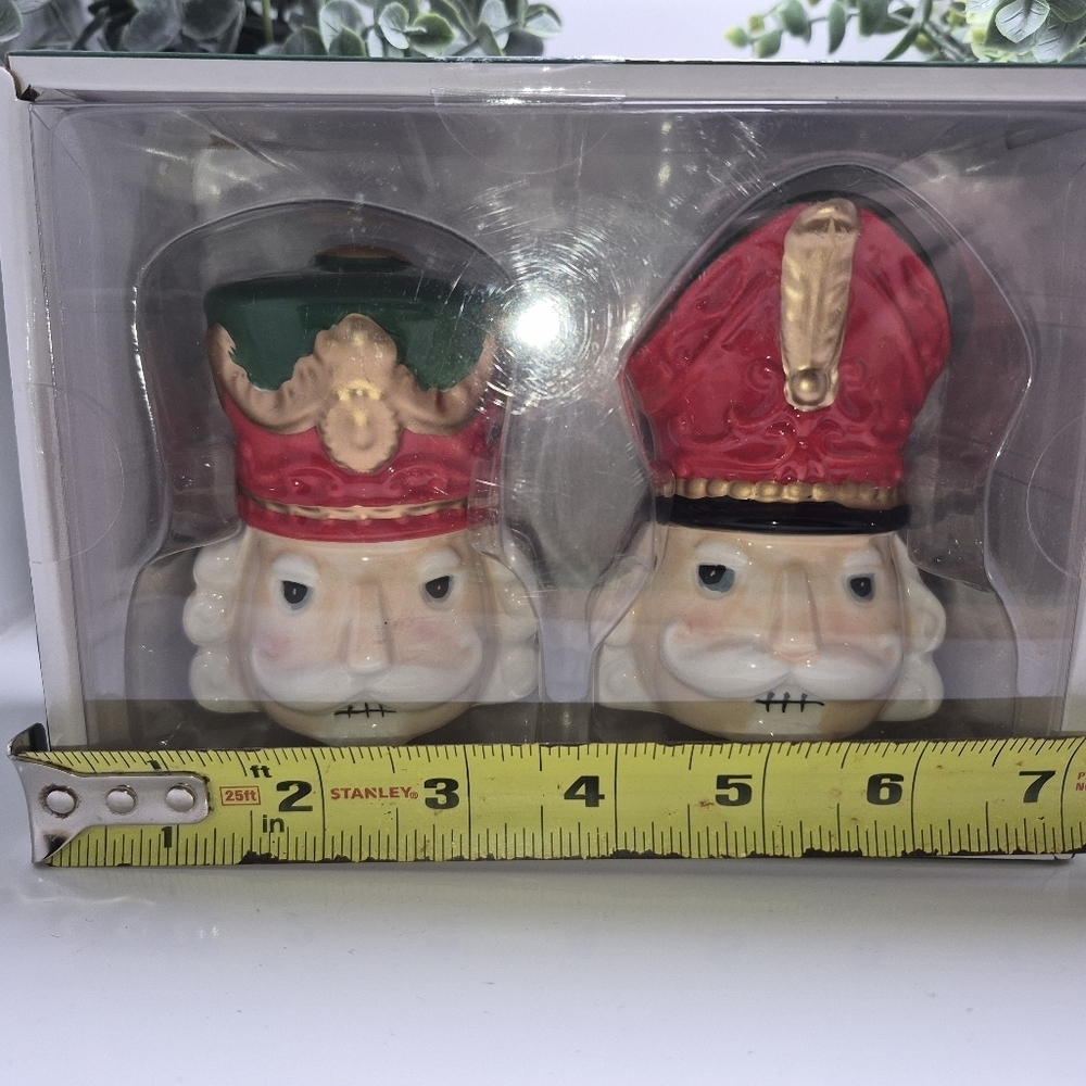 NWT's Tidings & Joy Nutcracker Salt and Pepper Shakers